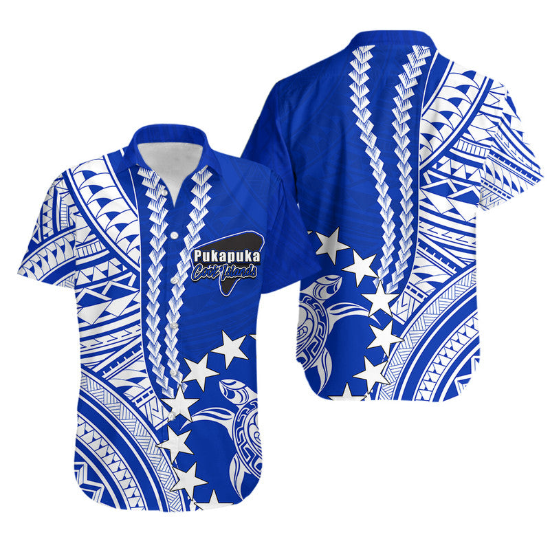 Cook Islands Pukapuka Polynesian Hawaiian Shirt LT6 Unisex Blue - Polynesian Pride