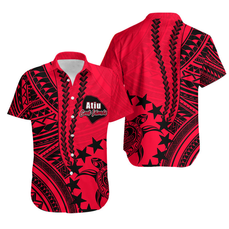 Cook Islands Atiu Polynesian Hawaiian Shirt LT6 Unisex Red - Polynesian Pride
