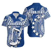 (Custom Personalised)Cook Islands Hawaiian Shirt Rakahanga LT6 Unisex Blue - Polynesian Pride