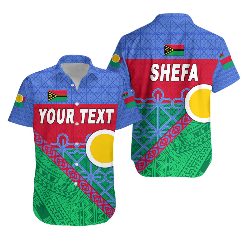 (Custom Personalised) Shefa Province Hawaiian Shirt Vanuatu Pattern Unique Style LT8 Unisex Blue - Polynesian Pride