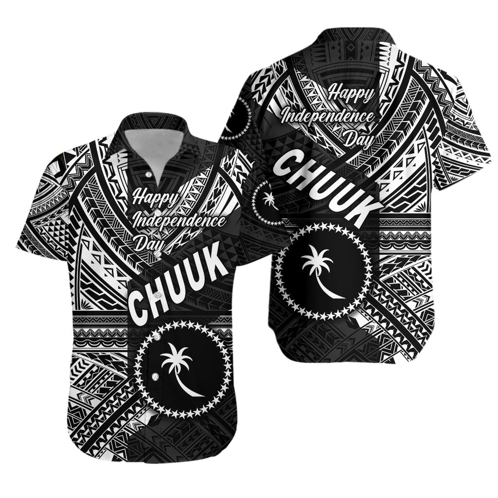 FSM Chuuk Hawaiian Shirt Happy Independence Day Original Vibes - Black LT8 Unisex Black - Polynesian Pride