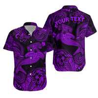 (Custom Personalised) Hawaii Hammer Shark Polynesian Hawaiian Shirt Unique Style - Purple LT8 - Polynesian Pride
