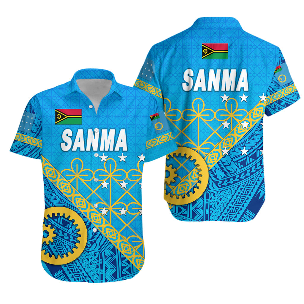Sanma Province Hawaiian Shirt Vanuatu Pattern Unique Style LT8 Unisex Blue - Polynesian Pride