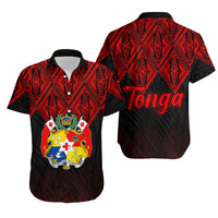 Tonga Hawaiian Shirt Ngatu Black And Red Style LT6 Unisex Red - Polynesian Pride