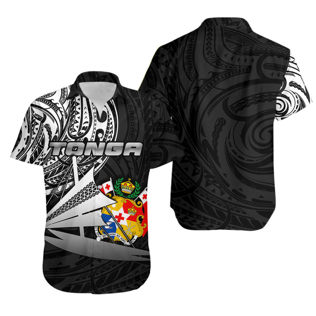 Tonga Hawaiian Shirt Kalia Polynesian NO.2 LT6 Unisex Black - Polynesian Pride