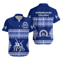Hofangahau College Hawaiian Shirt 'Eua Tonga Pattern LT13 Unisex Blue - Polynesian Pride