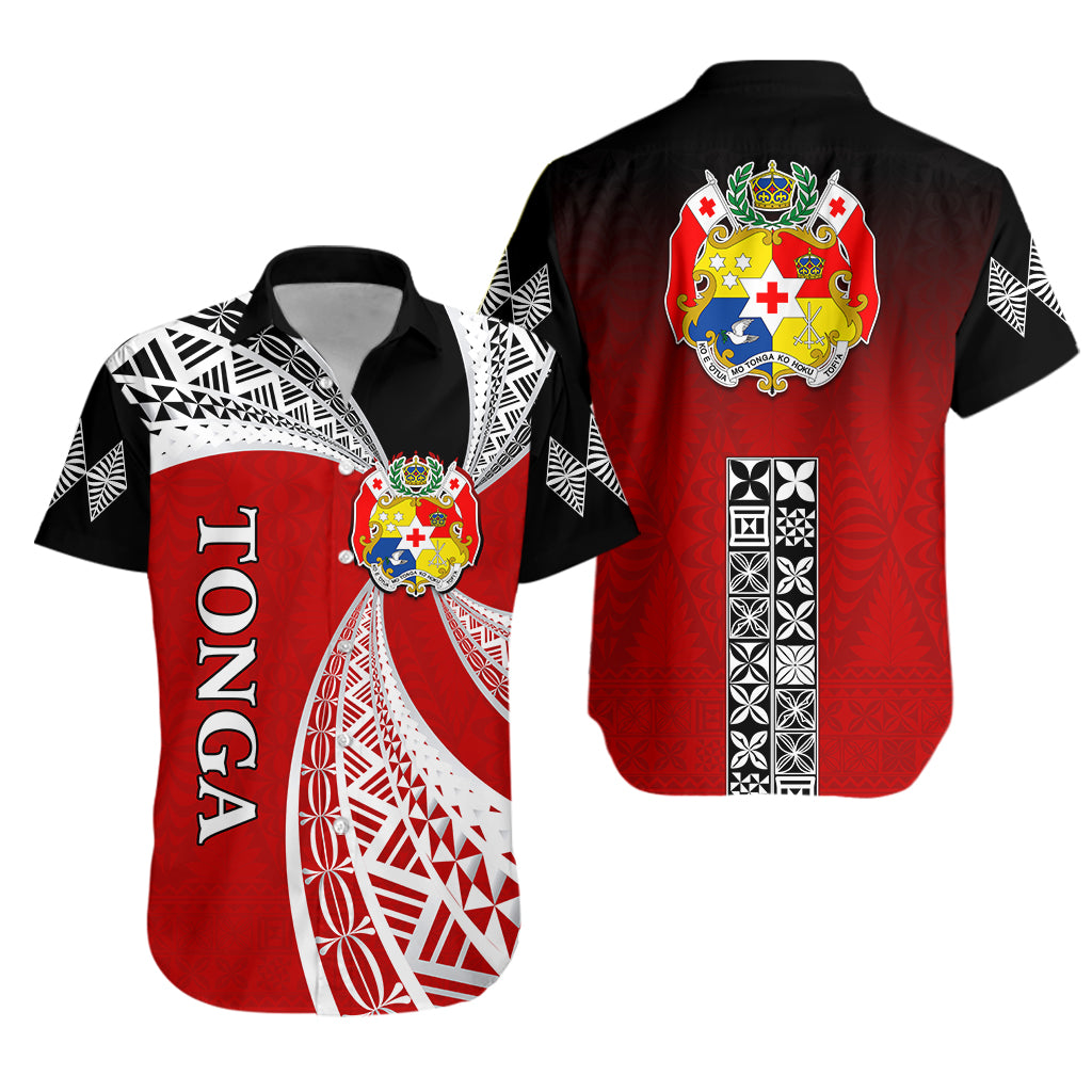 Tonga Distinctive Hawaiian Shirt Tongan Tapa Pattern LT13 Unisex Red - Polynesian Pride