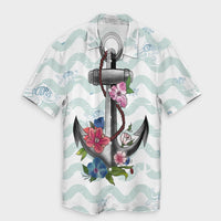 Hawaiian Anchor Hibiscus Wave Hawaiian Shirt - AH Unisex Black - Polynesian Pride