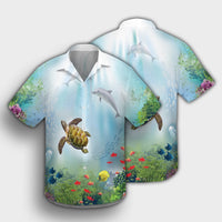 Hawaiian Animal In The Ocean Polynesian Hawaiian Shirt - AH - Polynesian Pride
