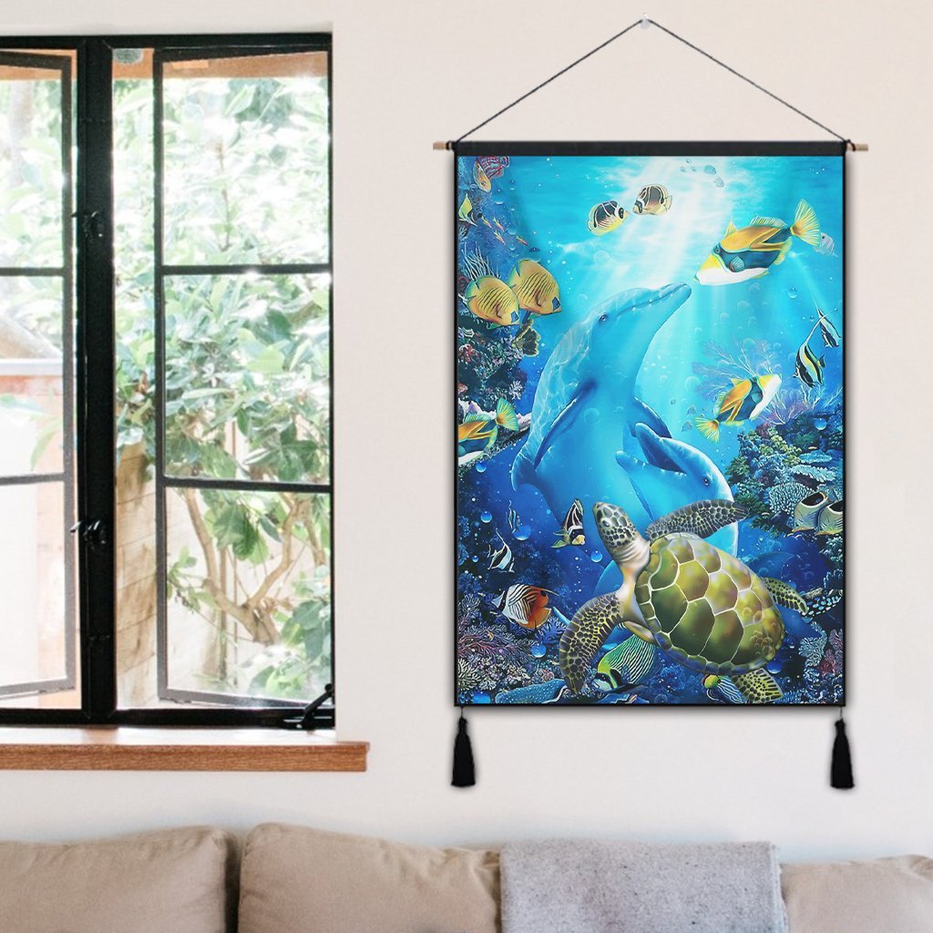 Hawaiian Animal Ocean Hanging Poster - AH - Polynesian Pride