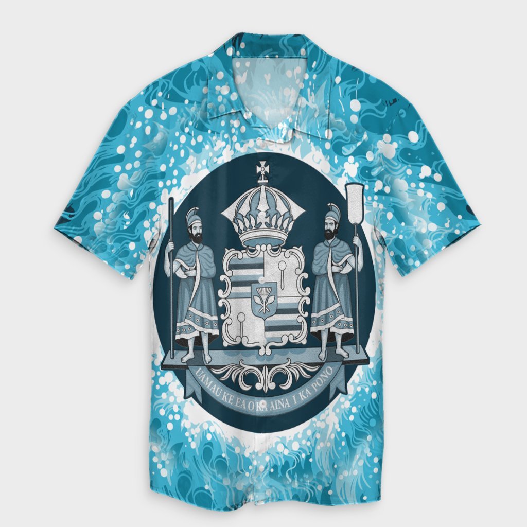 Hawaiian Coat Of Arms Polynesian Hawaiian Shirt - AH Unisex Black - Polynesian Pride