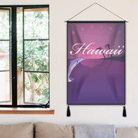 Hawaiian Dolphin Violet Polynesian Hanging Poster - AH - Polynesian Pride