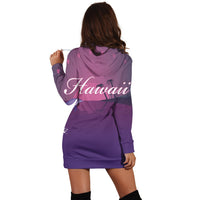 Hawaiian Dolphin Violet Polynesian Hoodie Dress - AH - Polynesian Pride