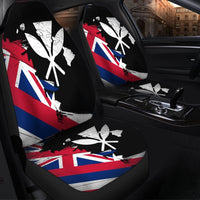 Hawaiian Flag Hawaii Map Kanaka Polynesian Car Seat Covers - Classic Style - Polynesian Pride