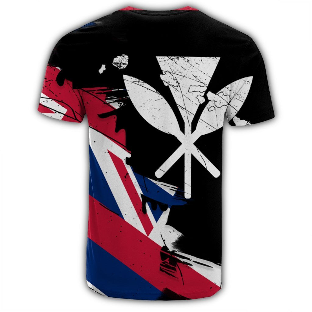 Hawaiian Flag Hawaii Map Kanaka Polynesian T Shirt Classic Style - Polynesian Pride