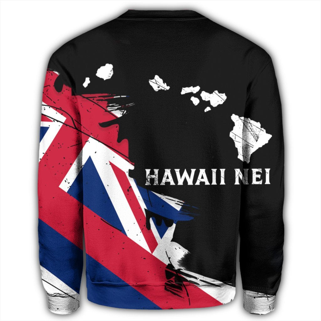 Hawaiian Flag Hawaii Map Nei Polynesian Sweatshirt - Classic Style - Polynesian Pride