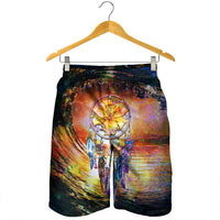 Hawaiian Hibiscus Dreamcatcher Wales Night Men's Shorts - AH - Polynesian Pride