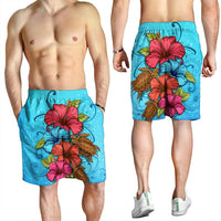 Hawaiian Hibiscus Flower Soulful Men's Shorts - AH - Polynesian Pride