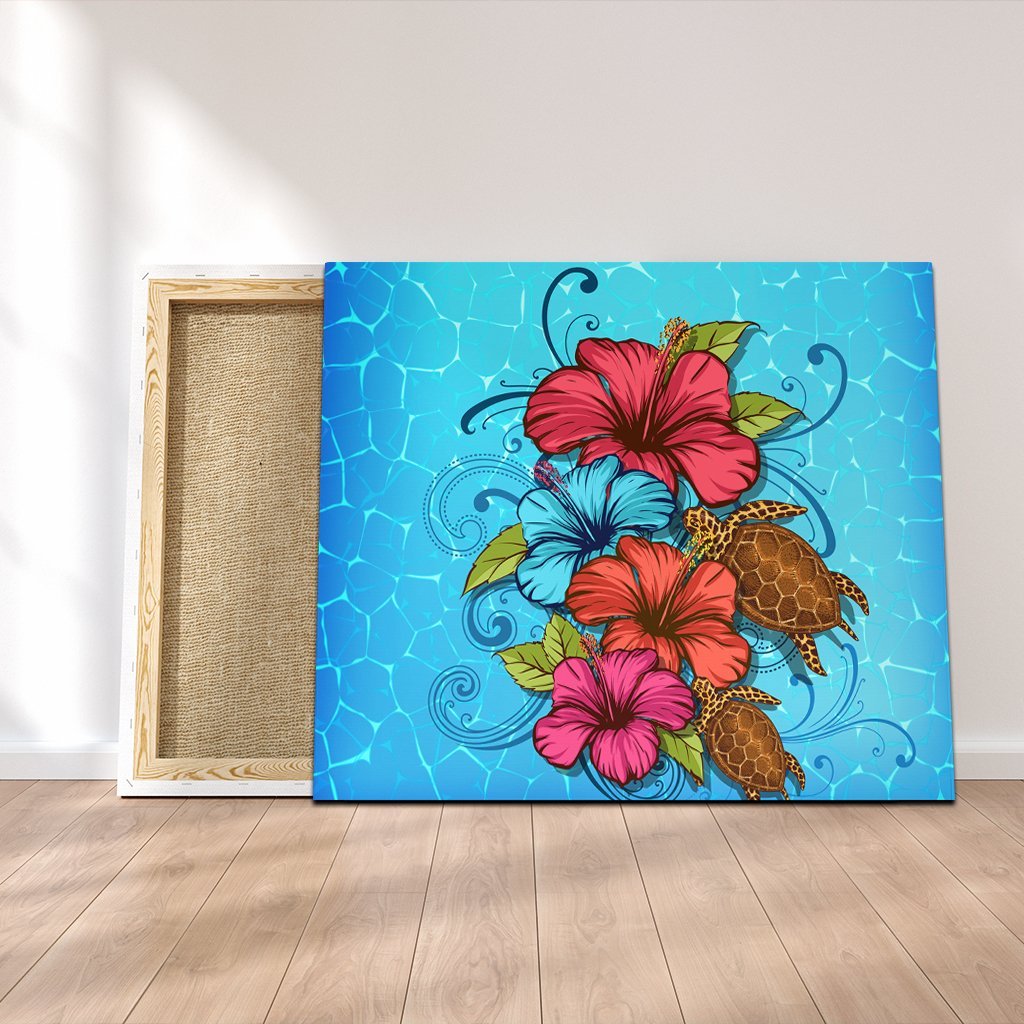 Hawaiian Hibiscus Flower Soulful Canvas - AH Canvas Poly-cotton - Polynesian Pride