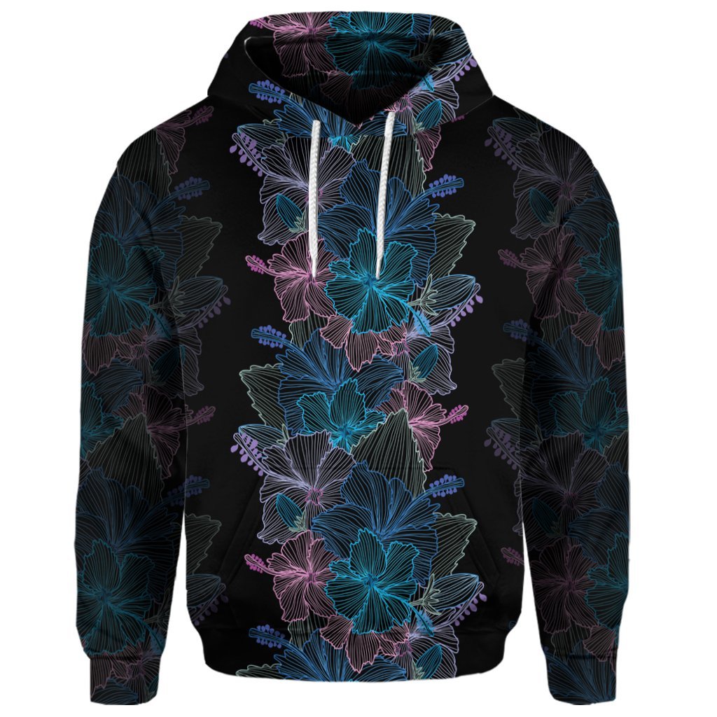 Custom Hawaiian Hibiscus Full Color Polynesian Hoodie - Polynesian Pride