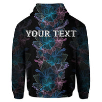 Custom Hawaiian Hibiscus Full Color Polynesian Hoodie - Polynesian Pride
