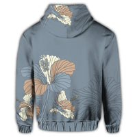 Hawaiian Hibiscus Polynesian Zip Hoodie - Polynesian Pride
