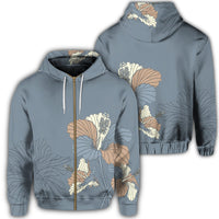Hawaiian Hibiscus Polynesian Zip Hoodie Unisex Art - Polynesian Pride