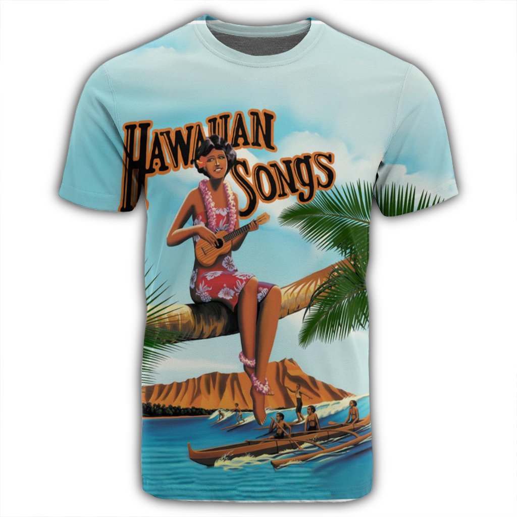 Hawaiian Hula Aboriginal Song T Shirt - Polynesian Pride