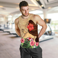 Hawaiian Hula Girl And Hibiscus Polynesian Tank Top - AH - Polynesian Pride