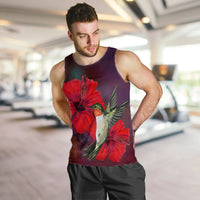 Hawaiian Hummingbird And Hibiscus Polynesian Tank Top - AH - Polynesian Pride