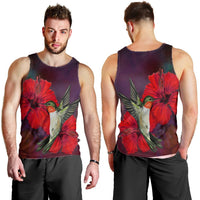 Hawaiian Hummingbird And Hibiscus Polynesian Tank Top - AH - Polynesian Pride