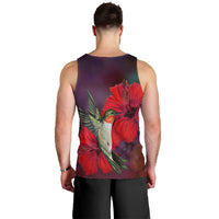 Hawaiian Hummingbird And Hibiscus Polynesian Tank Top - AH - Polynesian Pride