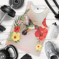 Hawaiian Hummingbirds Hibiscus Polynesian Tank Top - AH - Polynesian Pride
