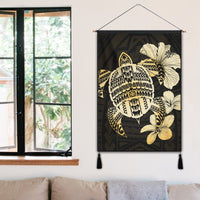Hawaiian Kanaka Hibiscus Plumeria Mix Polynesian Turtle Hanging Poster - AH - Polynesian Pride