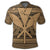Hawaiian Kanaka Polynesian Tribal Polo Shirt Reggae Color Gold - Polynesian Pride
