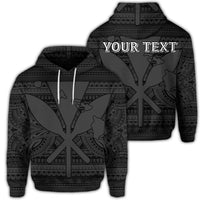 Custom Hawaiian Kanaka Polynesian Hoodie Tribal Reggae Color Gray Unisex Art - Polynesian Pride