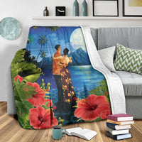 Hawaiian Lover - Couple Dancing Premium Blanket - AH - Polynesian Pride