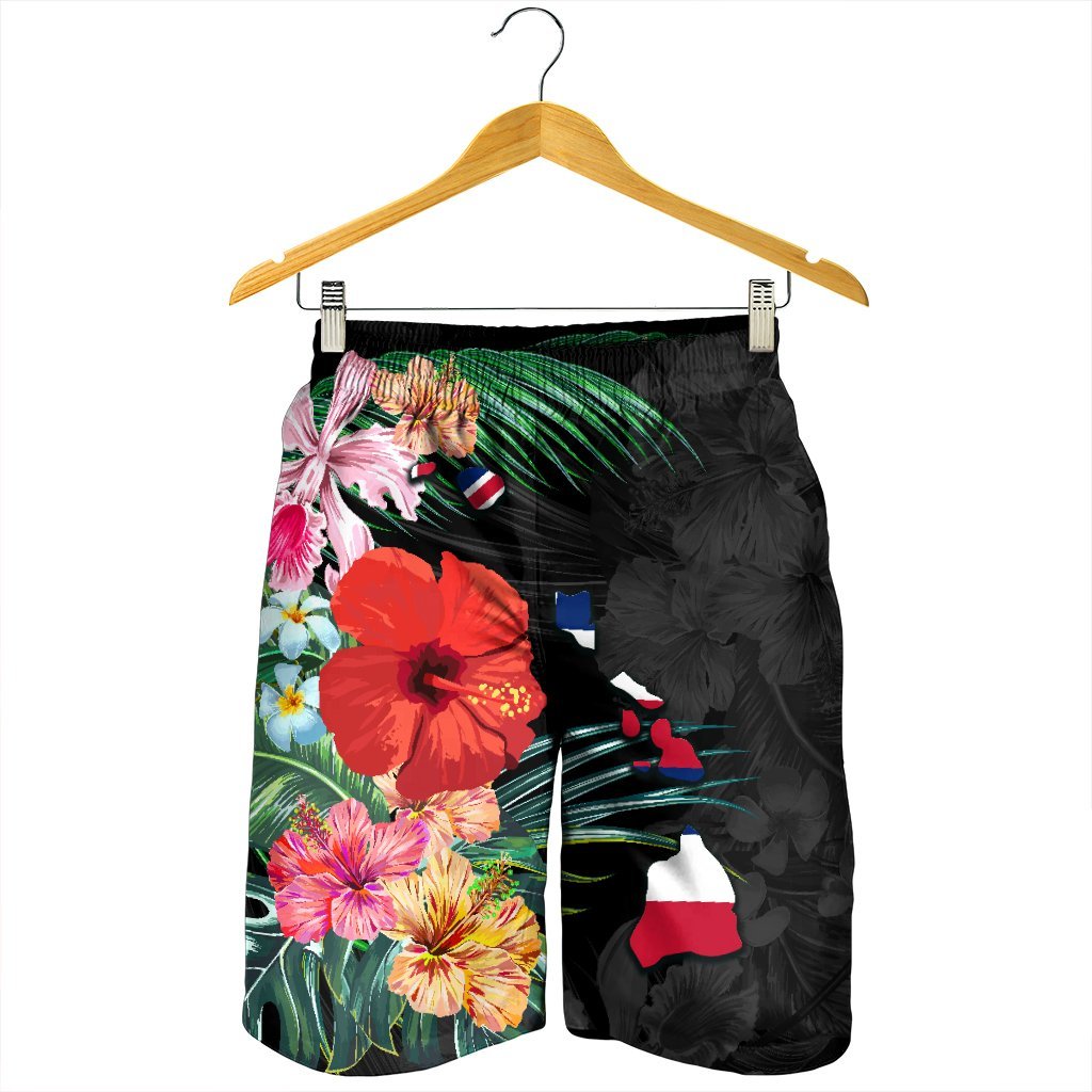 Hawaiian Map Hawaii Flag Hibiscus Polynesian Men's Shorts AH - Polynesian Pride