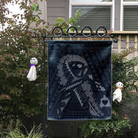 Hawaiian Map Heart Ribbon Cancer Hibiscus Gray Polynesian Flag - AH - Polynesian Pride