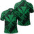 Hawaiian Map Kanaka Hibiscus Green Polynesian Polo Shirt Unisex Black - Polynesian Pride