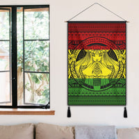 Hawaiian Map Madame Pele Mauna Kea Plumeria Polynesian Hanging Poster Reggae AH - Polynesian Pride
