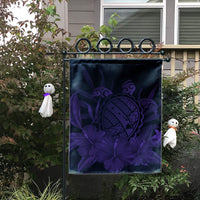 Hawaiian Map Turtle Hibiscus Polynesian Flag - Purple - AH - Polynesian Pride