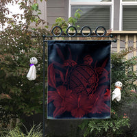 Hawaiian Map Turtle Hibiscus Polynesian Flag - Red - AH - Polynesian Pride