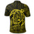 Hawaiian Map Turtle Kanaka Hibiscus Polynesian Polo Shirt Yellow - Polynesian Pride