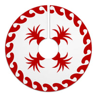 Hawaiian Pineaple Tree Skirt - Red White - AH - Polynesian Pride