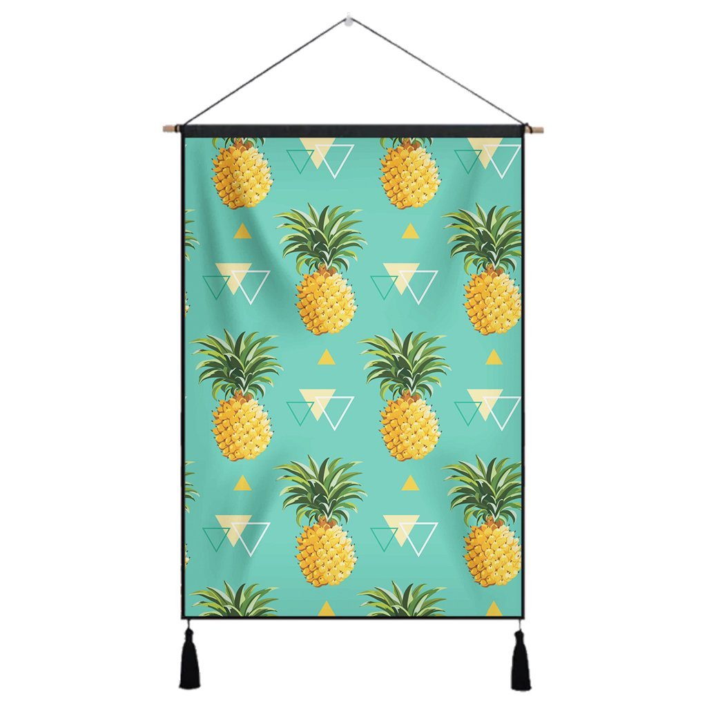 Hawaiian Pineapple Polynesian Hanging Poster - AH Hanging Poster Cotton And Linen - Polynesian Pride