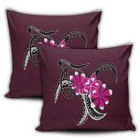 Hawaiian Plumeria Polynesian Pink Pillow Covers - AH - Polynesian Pride
