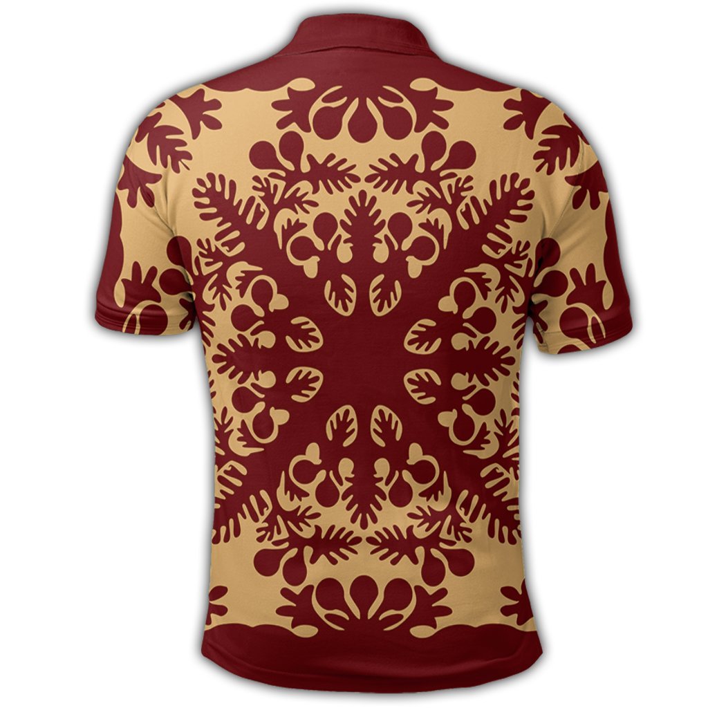 Hawaiian Quilt Vintage Polo Shirt - Polynesian Pride