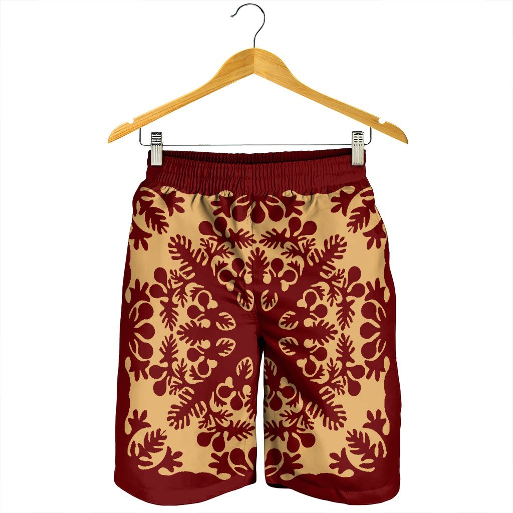Hawaiian Quilt Vintage Men's Shorts - AH - Polynesian Pride