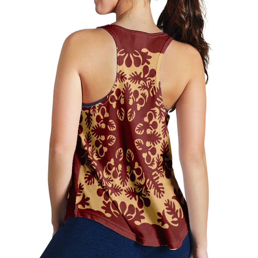 Hawaiian Quilt Vintage Racerback Tank - AH - Polynesian Pride